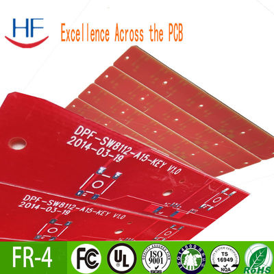 22F 半玻璃繊維印刷PCB板 赤インク 耐火性