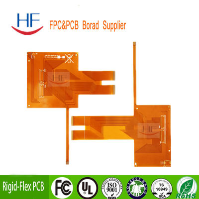 カスタム FR4 双面 PCB 板 フレックス回路 プロトタイプ イエローソルダー マスク