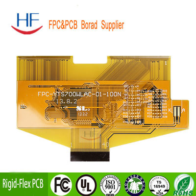 鉛フリー ウェアラブル FPC ENIG 4oz 柔軟な印刷回路板 黄色 溶接マスク 色 高品質