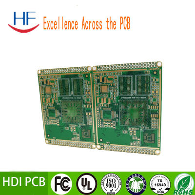 HDI 8層 多層 PCB回路板 浸透 金 表面仕上げ
