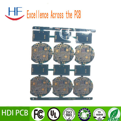 8 層 HDI PCB 製造回路板 増幅器のための緑色
