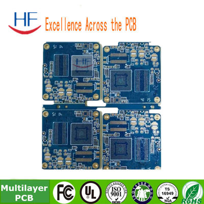 青色多層PCB製造 セラミック8層1.6MM 双面