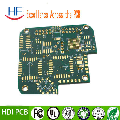 浸透金 12層 Fr4 1.6mm HDI 硬柔性PCBボード