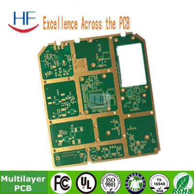 6層多層PCB印刷回路板 Fr4 ベース素材 浸透金 表面