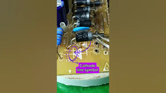 ダイオードを正しく設置する方法,アンードとカソードのシンボルに注意してください. #チュートリアル #ヒント